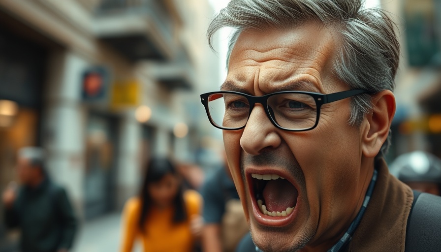 Scene from Bright Horizons Award 'A Poet' film with man shouting.