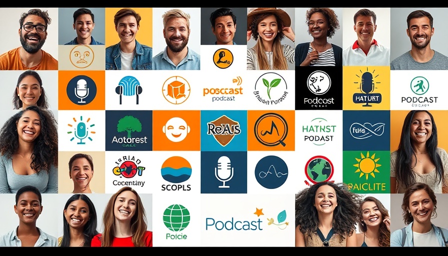 Diverse group promoting Glamping Australia with logos.