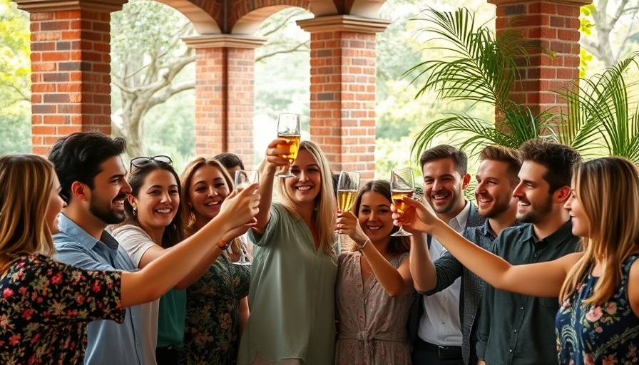 Teremana Mana on the Road: Group toasting in outdoor celebration.