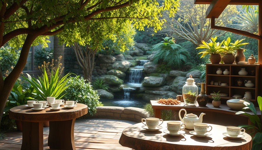 Serene Atlas Tea Ogden Sanctuary with garden setting