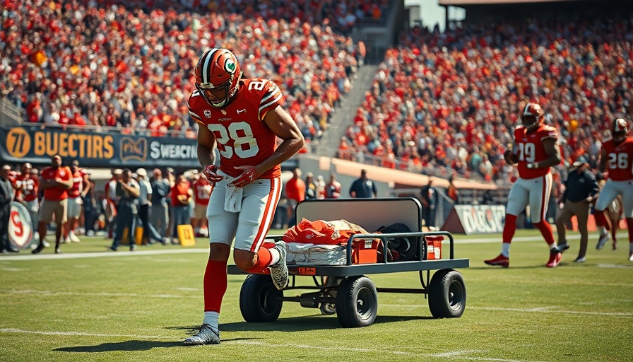 Fred Warner injury impact on 49ers seen as player leaves field in cart.