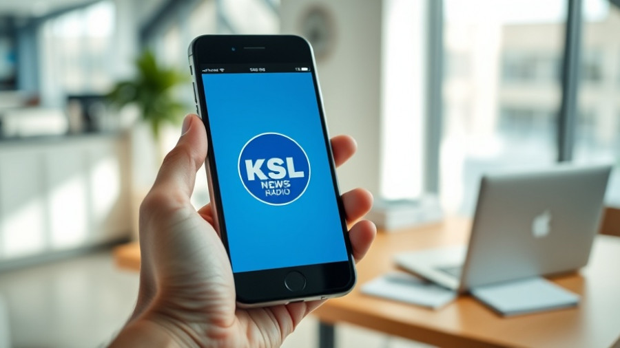 Salt Lake City Community Initiatives highlighting KSL News Radio app.