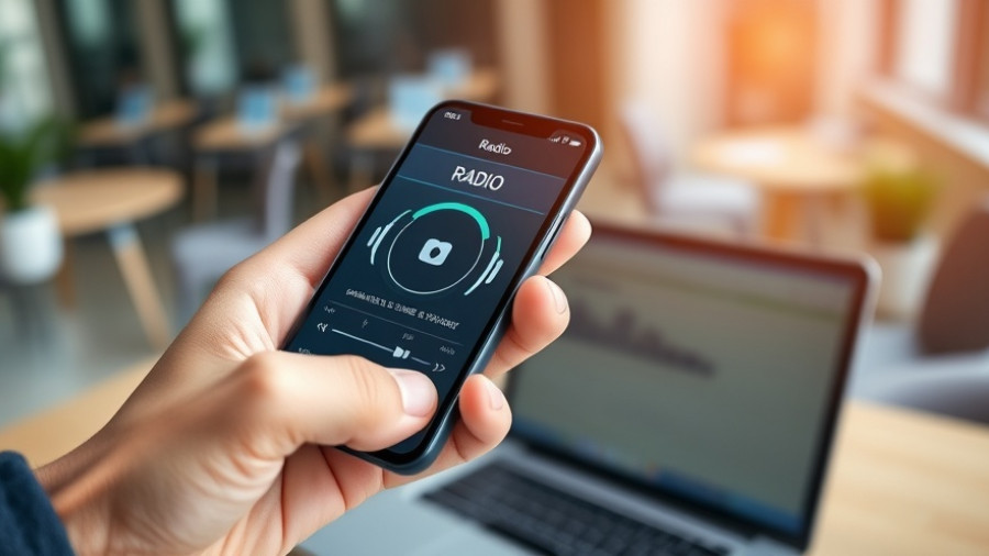 Local Initiatives in Salt Lake City: KSL NewsRadio app on smartphone.