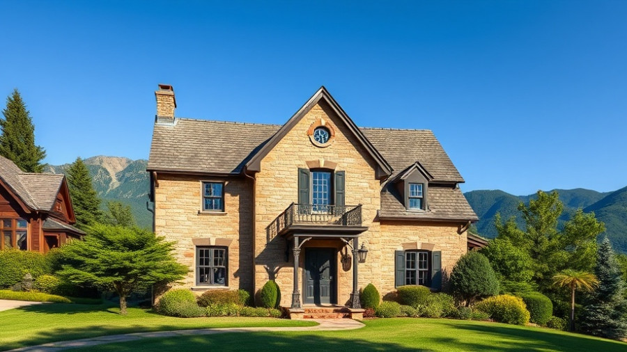 Historic homes in Spring City Utah - charming stone house with balcony