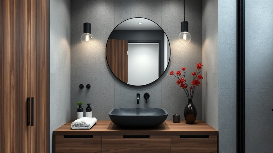 Elegant bathroom design for National Kitchen and Bath Month.