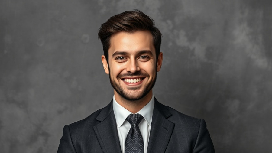 Monochrome portrait of a smiling man in formal attire, Dismissals with Warnings.