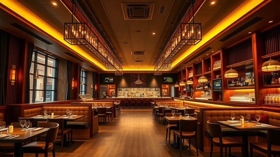 Modern restaurant in Utah showcasing elegant Thanksgiving dining