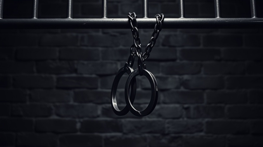 Handcuffs hanging in cell, West Valley child starvation case context.