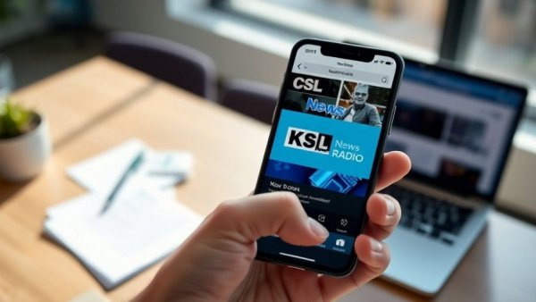 Grassroots initiatives Salt Lake City: KSL NewsRadio app in hand.