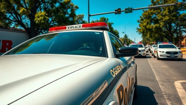 Ogden Police car during traffic stop for immigration assistance.