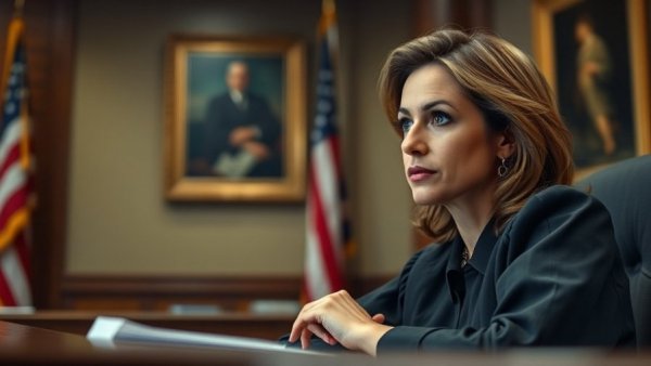 Female judge focuses in Utah court amid judiciary threats.