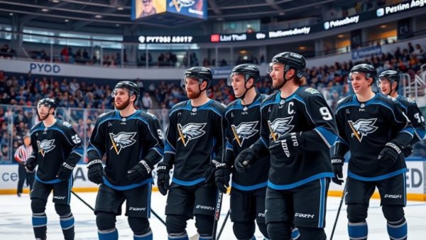 Mammoths sluggish start against Kings, hockey players in uniform.