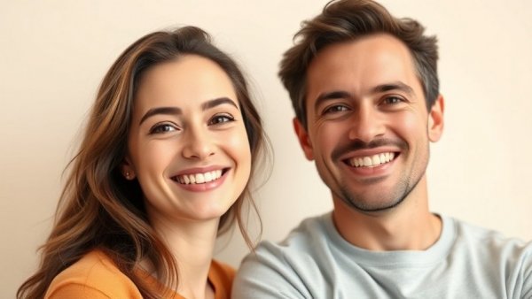 Couple smiling warmly, representing unity amidst controversy.