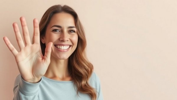 Elise Stefanik waving in a white coat, smiling brightly.