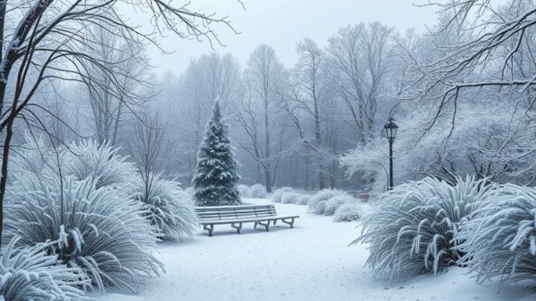 Millcreek Gardens Winter Traditions in a snowy, serene landscape.