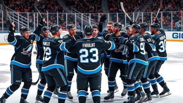 Wedgewood shutout Avalanche Mammoth: Players celebrate on ice.