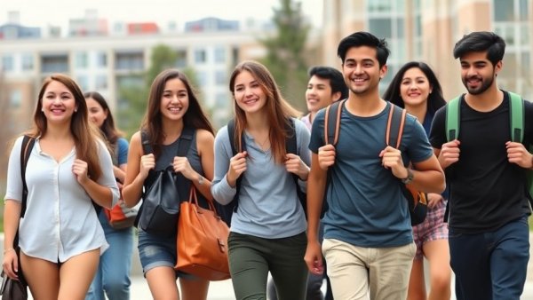 Students walking on campus, related to Trump administration changes to college financial aid.