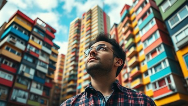 Utah's Booming Real Estate market trend contemplation in urban setting.