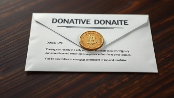 Envelope displaying fraudulent donation request for emergency police funds in Layton.