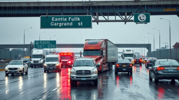 I-215 semitruck crash in Salt Lake City causing traffic delays.
