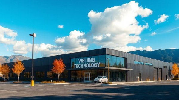 Davis Technical College Welding Program building with mountain backdrop.