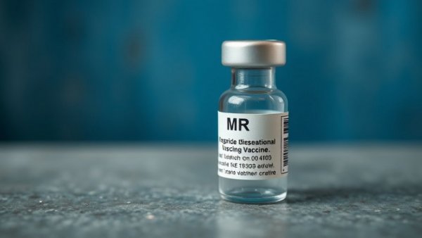 Single-dose MMR vaccine vial, related to Summit County Measles Case.