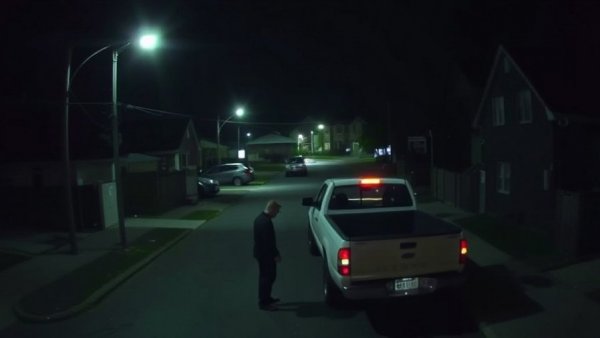 Roy vehicle burglaries tragedy captured in surveillance footage at night.