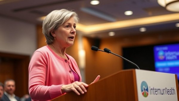 Speaker at Intermountain Health event about organ transplants.