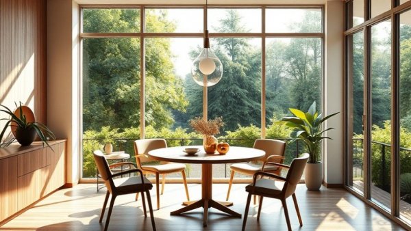 Timeless home renovation dining area with stylish decor.