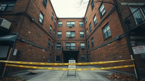 Provo tenants left homeless as brick building gated off.