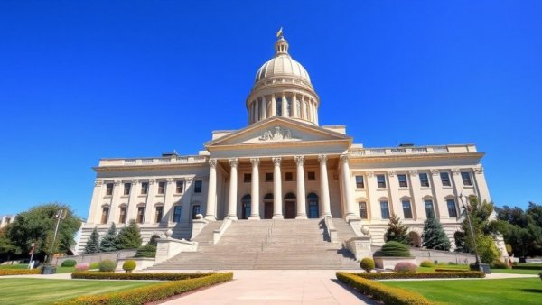 Utah State Capitol building on a clear day showcasing its grand architecture.