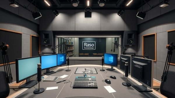 Salt Lake City community stories on KSL NewsRadio studio setup.