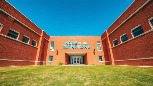 Exterior of Taylorsville High School building.