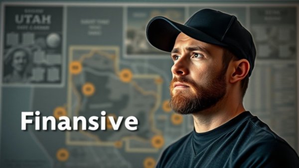 Fastest growing area in Utah with highlighted map and man.