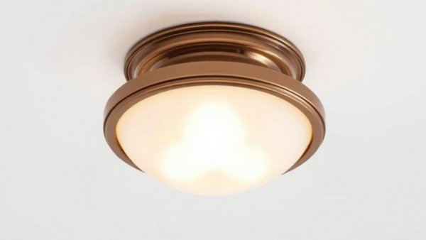 Elegant bronze ceiling light by Utah designers rejuvenation products.