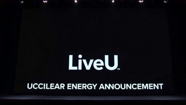 Press conference for Utah Nuclear Energy Initiative announcement, dark screen.