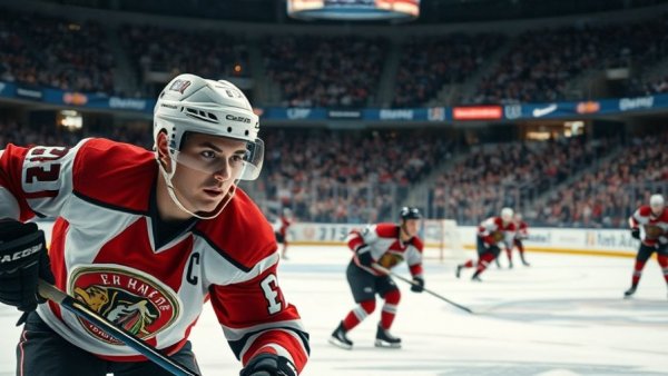 Mammoth playoff victory captured during a thrilling ice hockey match.