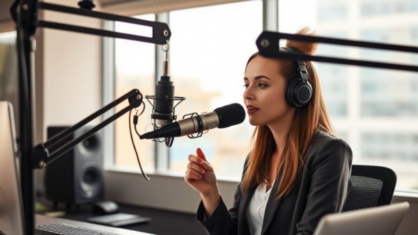 Utah's Morning News host in action in a bright studio