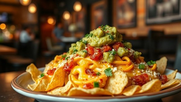 Nachos and beer at Squatters Brewery West Valley