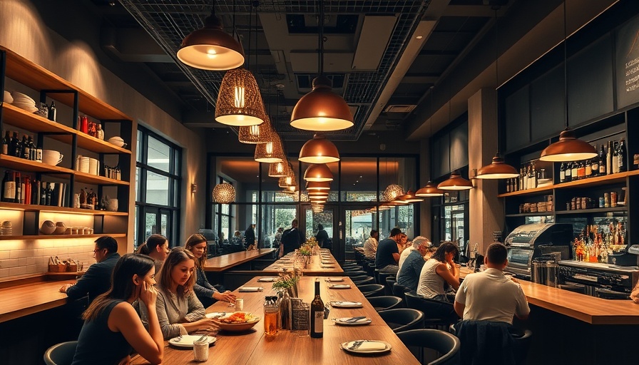 Modern SLC restaurant summer menu setting with warm ambiance.