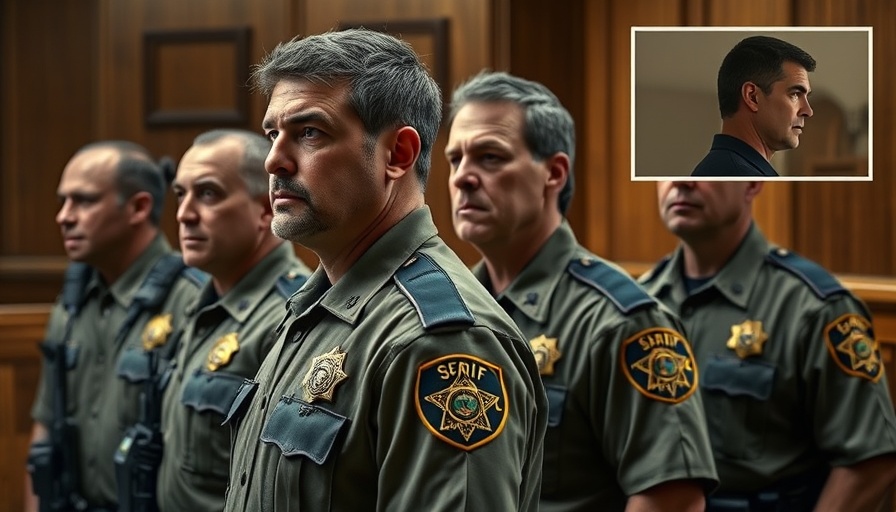 Sheriff officers in courtroom addressing community violence in Southern Utah.