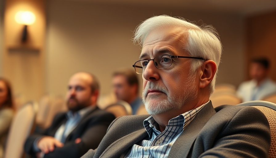 Utah County Fast Cast Voting System meeting attendee deep in thought