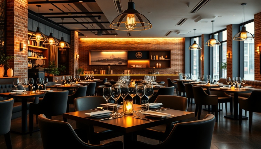 Chic modern restaurant prepared for wine dinners around the Wasatch.