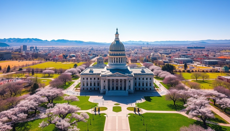 Aerial view of Utah State Capitol, Utah redistricting context.