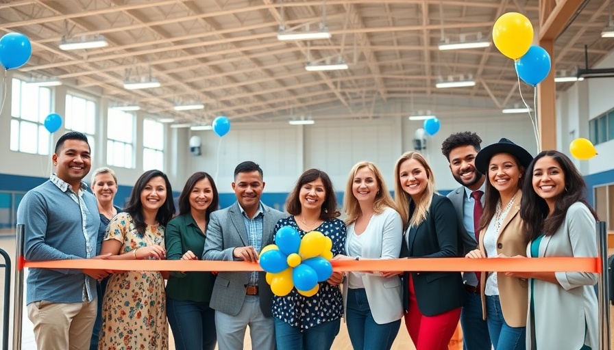 Ribbon-cutting ceremony at Legacy Events Center Western Sports Park.
