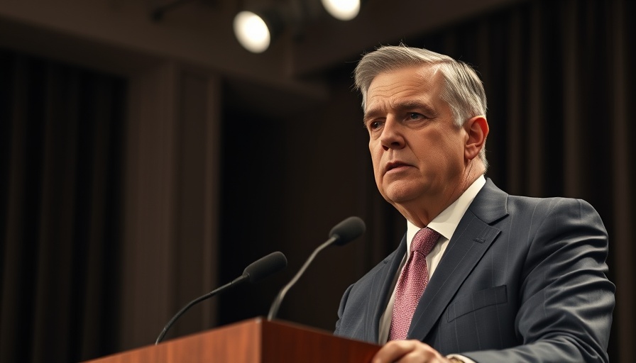 FCC Commissioner Pressures Media Companies during a speech at a podium.