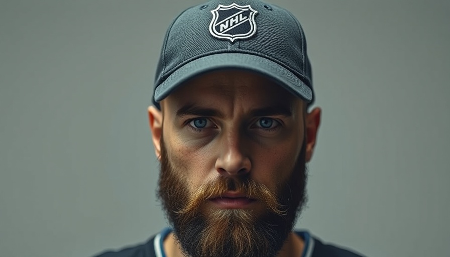 Utah Mammoth NHL progress: Focused man in NHL cap.