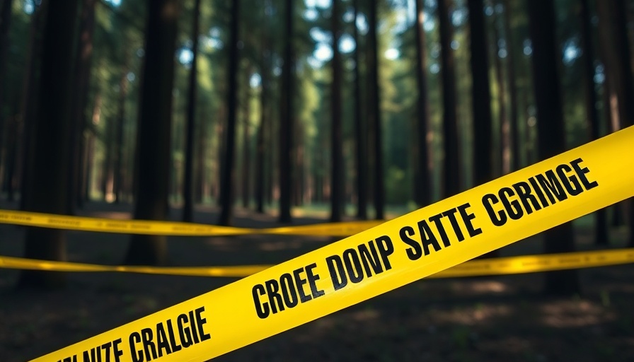 Caution tape warning of Hobble Creek Canyon wildfire evacuations