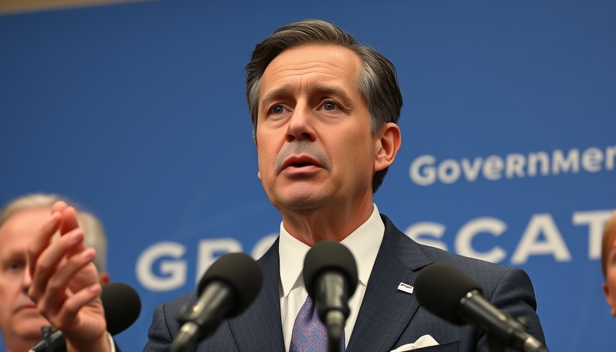 Government official discussing Israel Hamas ceasefire talks at a press conference.