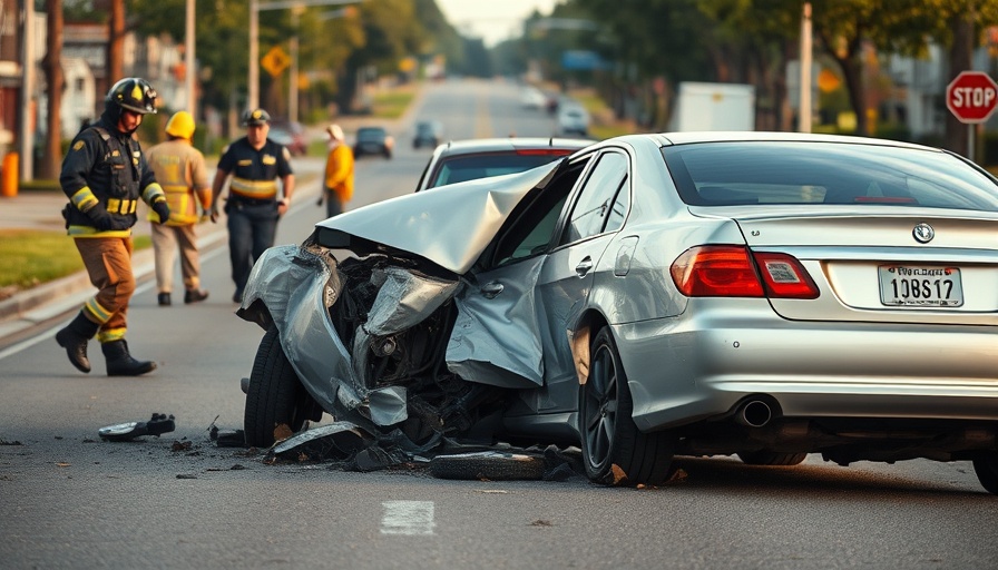 Serious car crash aftermath in Bay Area, featuring emergency responders.